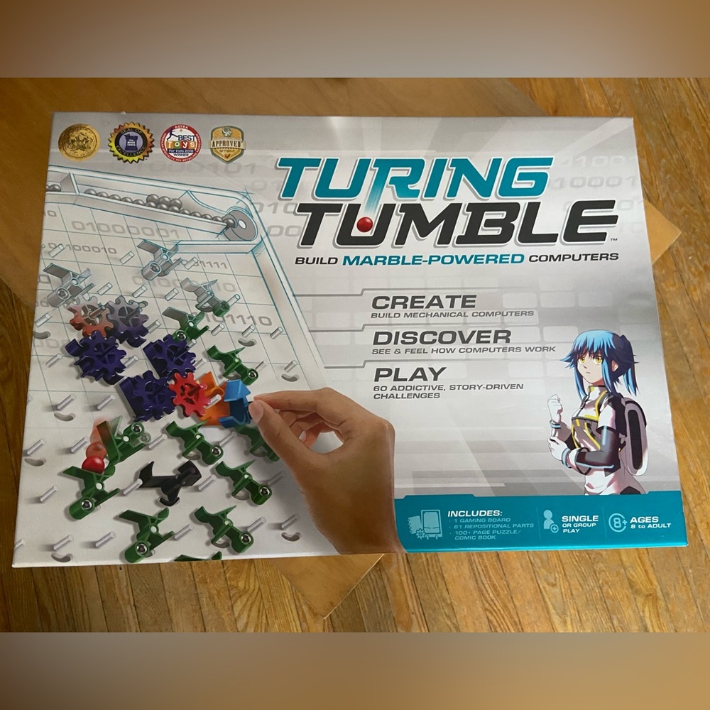 Turning Tumble Game build marble powered computers 8+